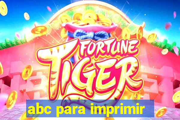 abc para imprimir